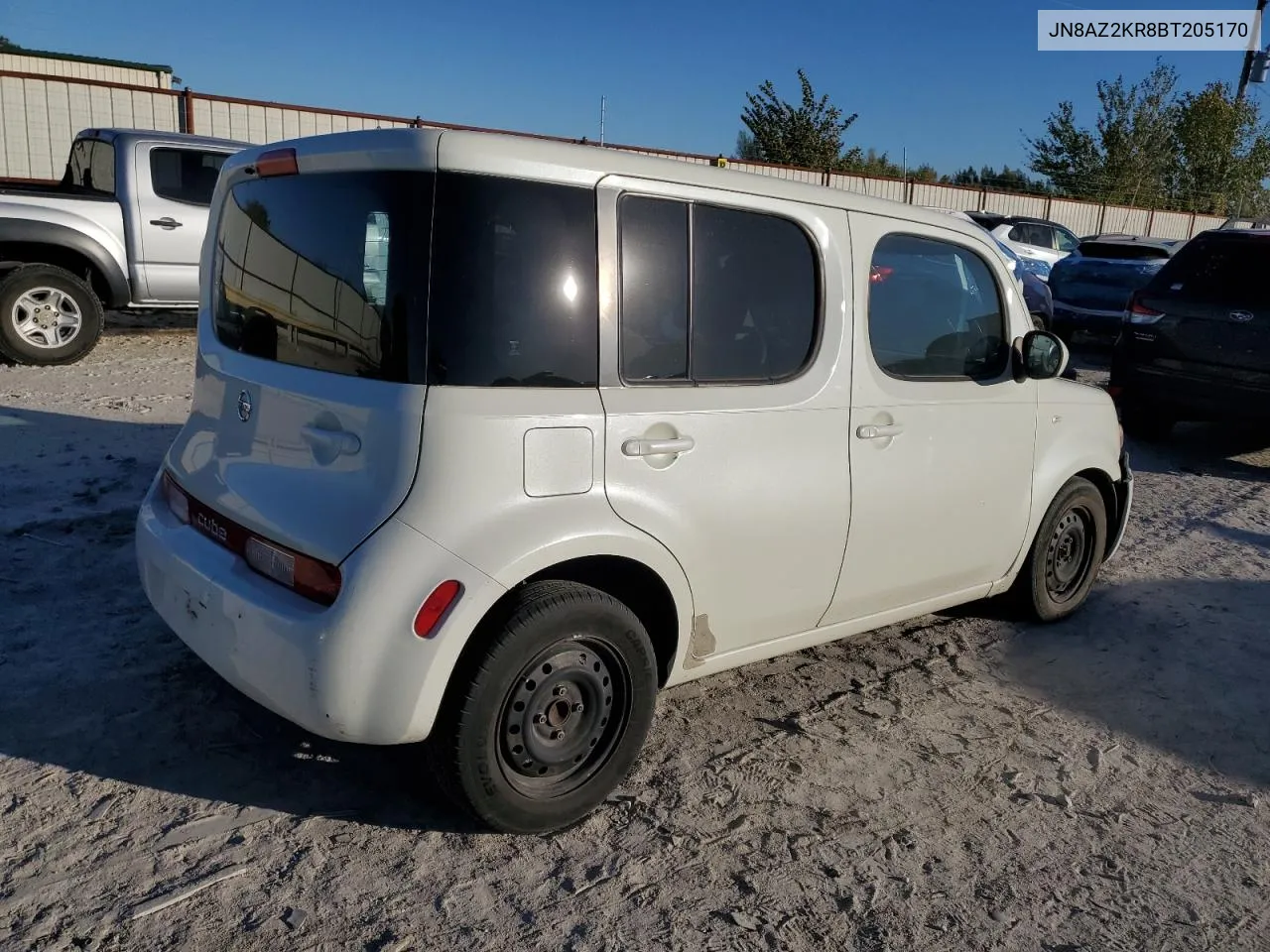 2011 Nissan Cube Base VIN: JN8AZ2KR8BT205170 Lot: 80277784