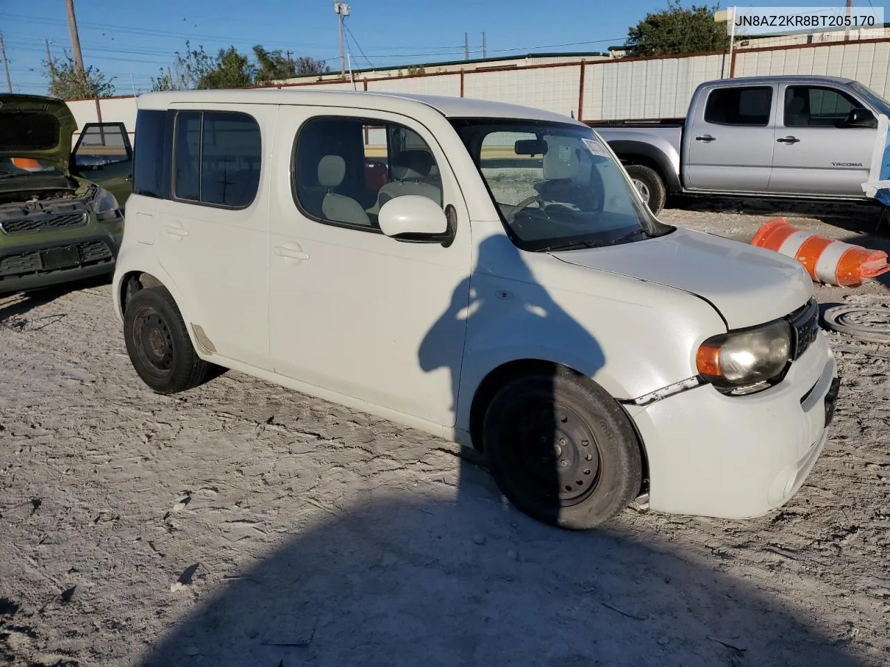 2011 Nissan Cube Base VIN: JN8AZ2KR8BT205170 Lot: 80277784