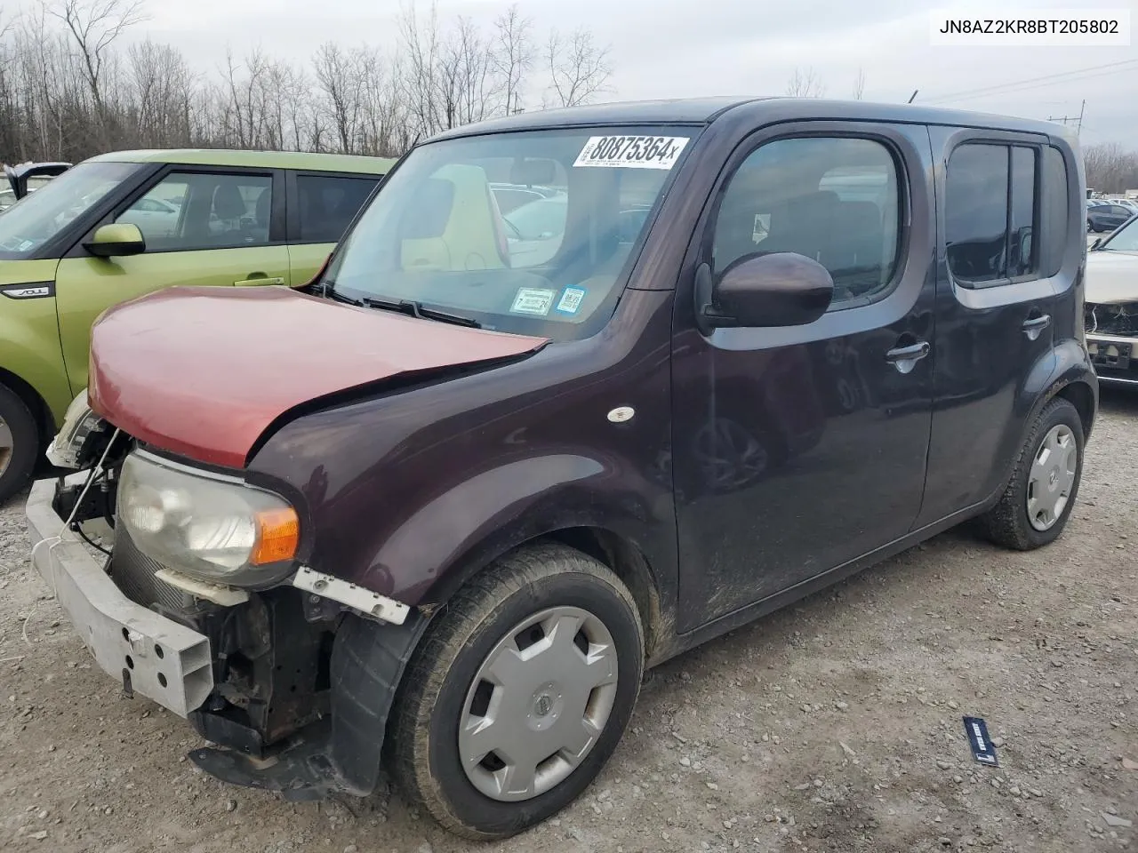 2011 Nissan Cube Base VIN: JN8AZ2KR8BT205802 Lot: 80875364