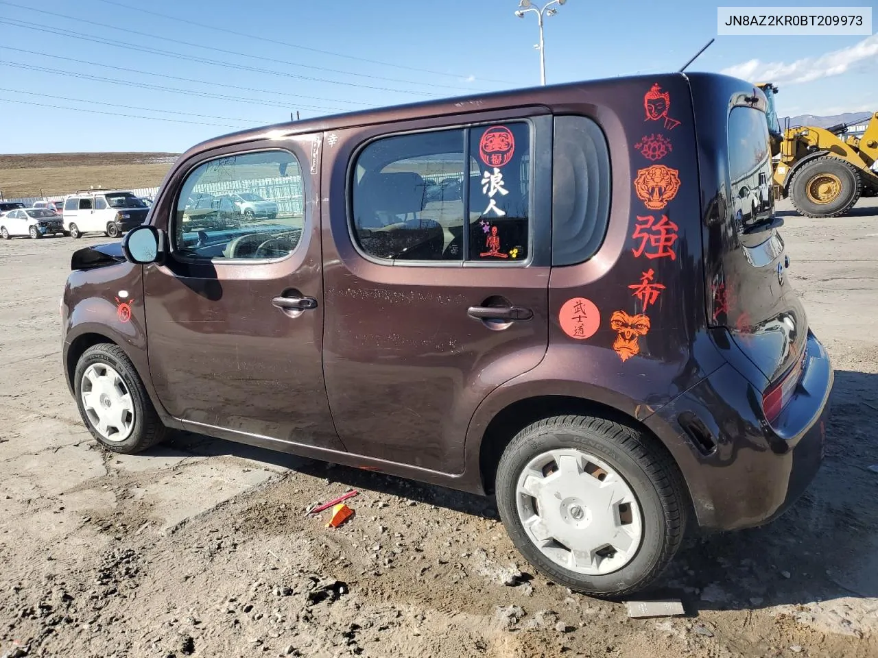 2011 Nissan Cube Base VIN: JN8AZ2KR0BT209973 Lot: 81156844