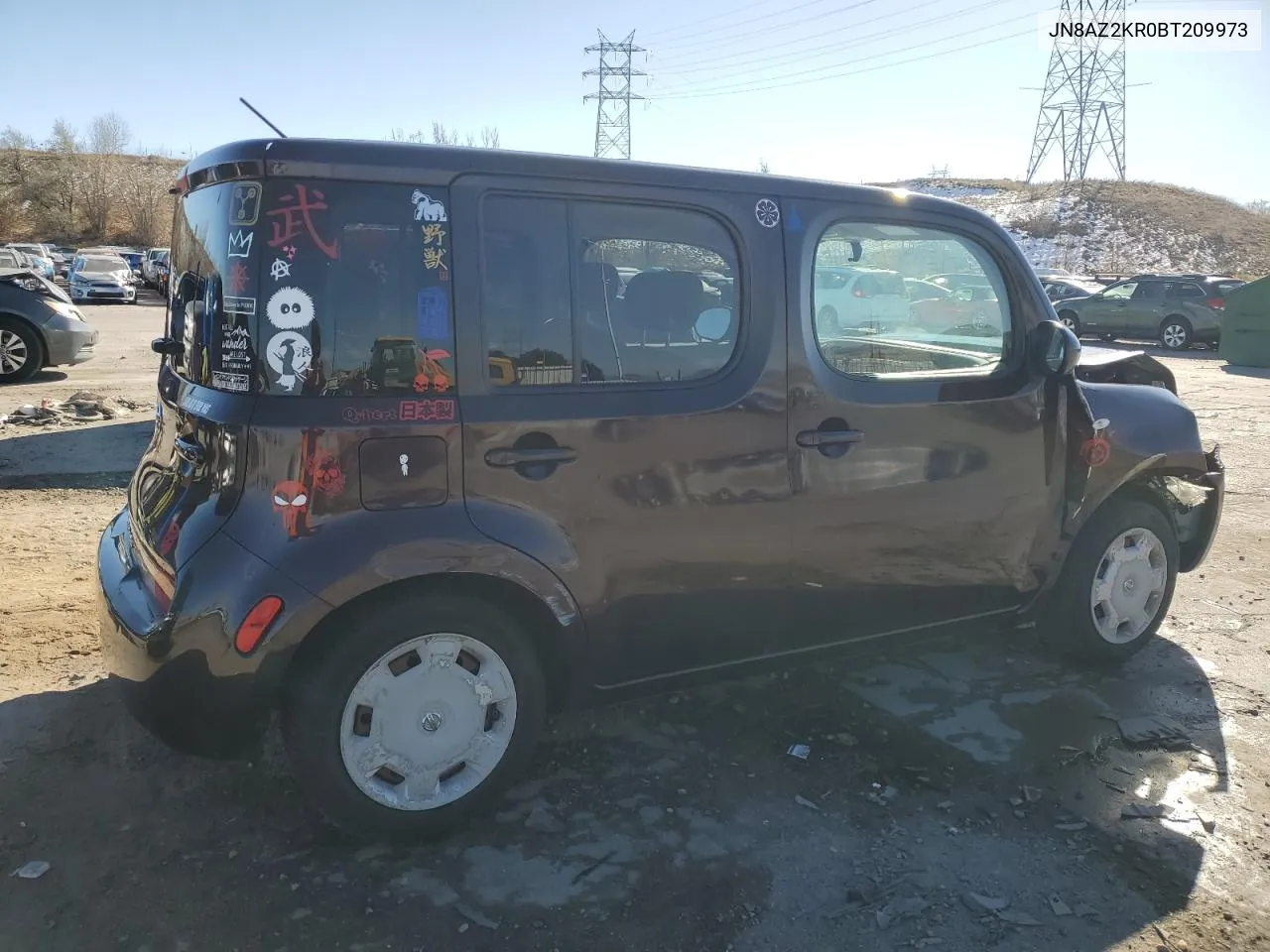 2011 Nissan Cube Base VIN: JN8AZ2KR0BT209973 Lot: 81156844