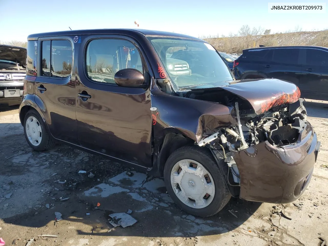 2011 Nissan Cube Base VIN: JN8AZ2KR0BT209973 Lot: 81156844