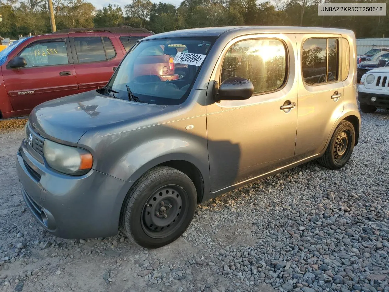 2012 Nissan Cube Base VIN: JN8AZ2KR5CT250648 Lot: 74206994