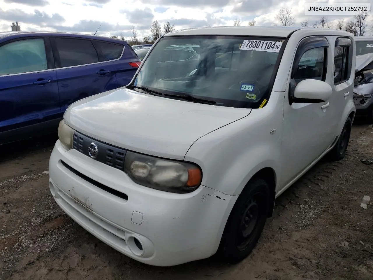 2012 Nissan Cube Base VIN: JN8AZ2KR0CT252792 Lot: 78301104