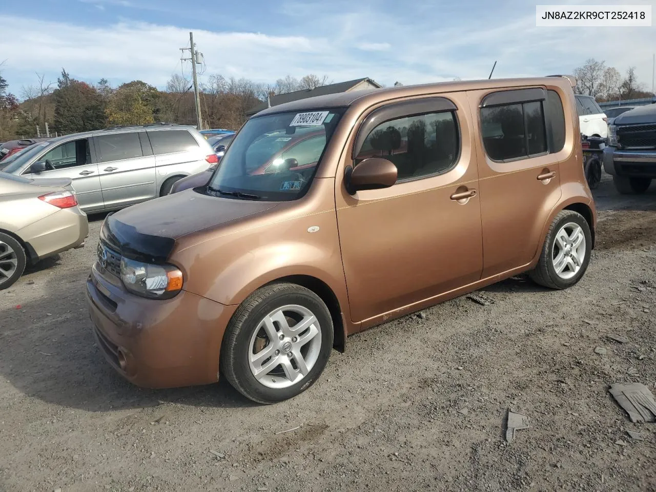 2012 Nissan Cube Base VIN: JN8AZ2KR9CT252418 Lot: 78903104