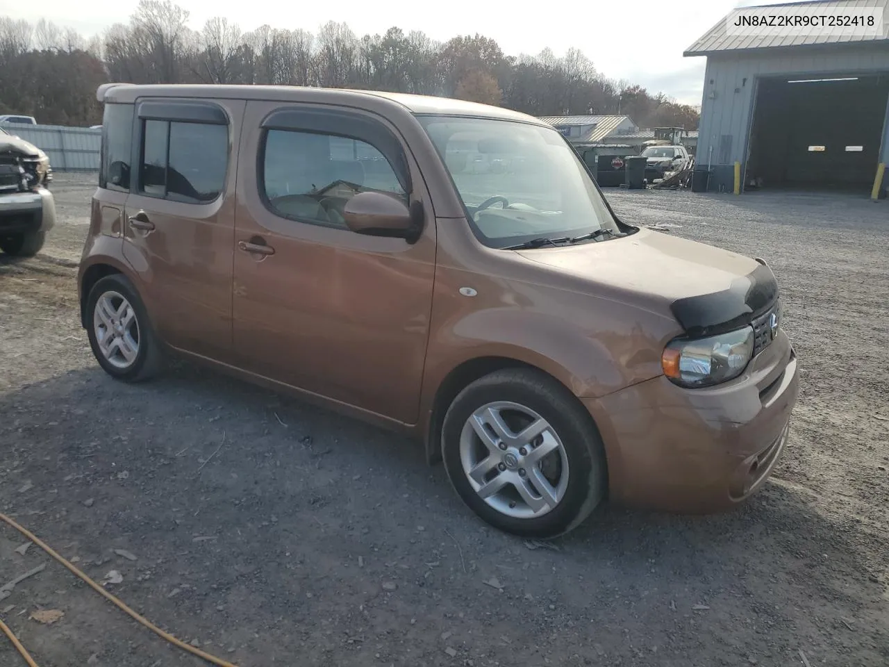 2012 Nissan Cube Base VIN: JN8AZ2KR9CT252418 Lot: 78903104