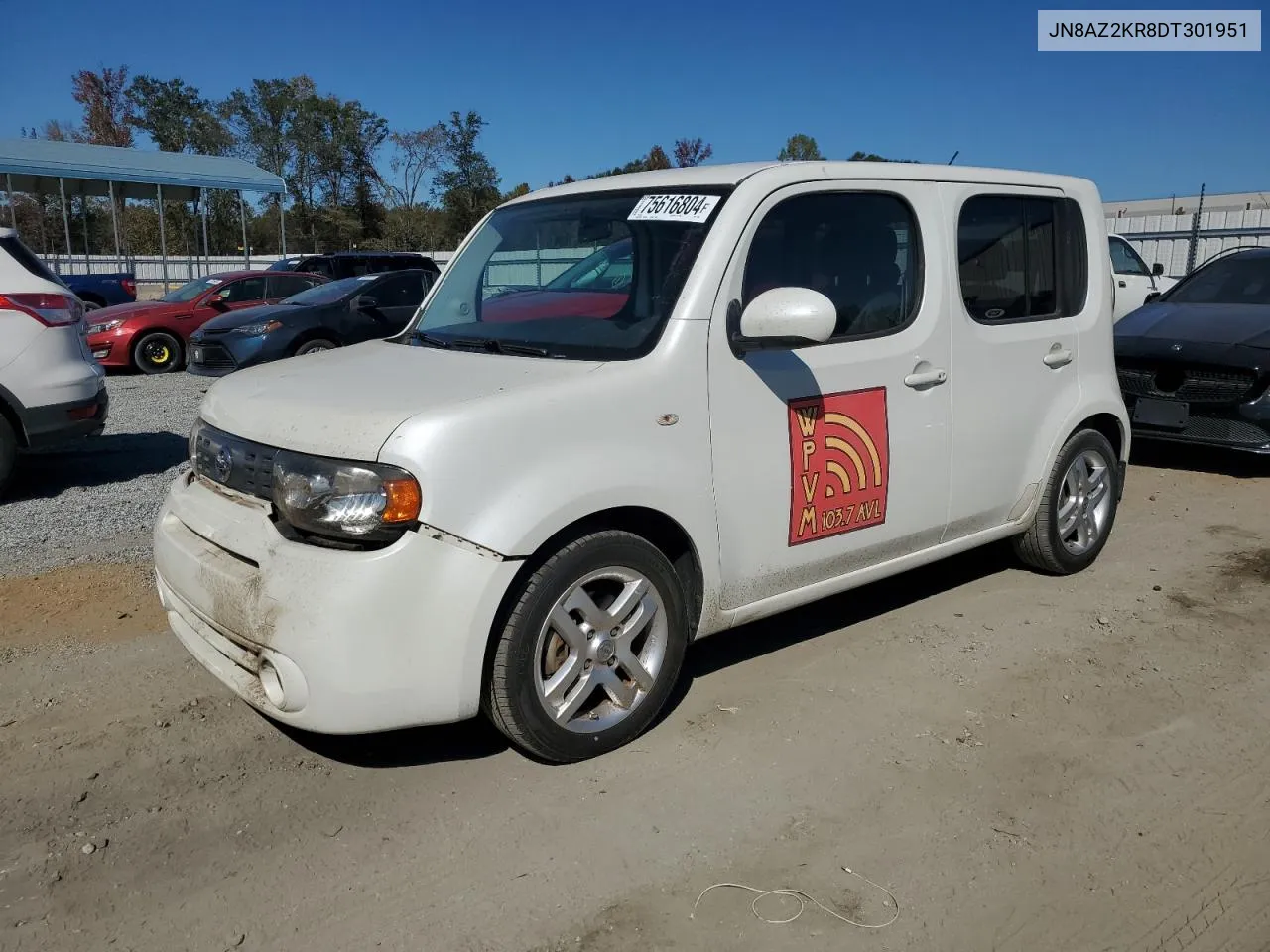 2013 Nissan Cube S VIN: JN8AZ2KR8DT301951 Lot: 75616804