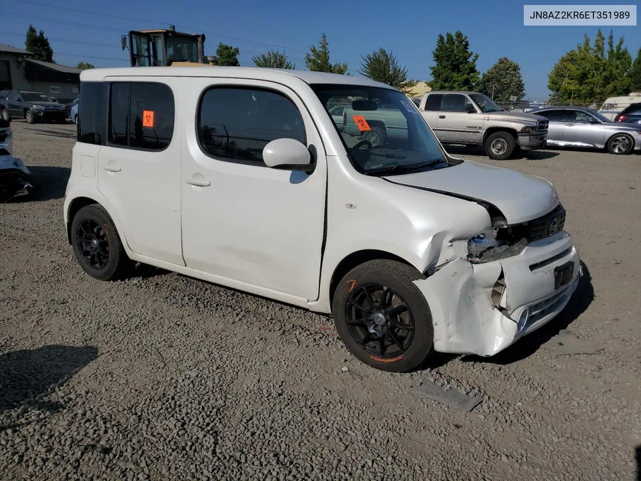 2014 Nissan Cube S VIN: JN8AZ2KR6ET351989 Lot: 66376084