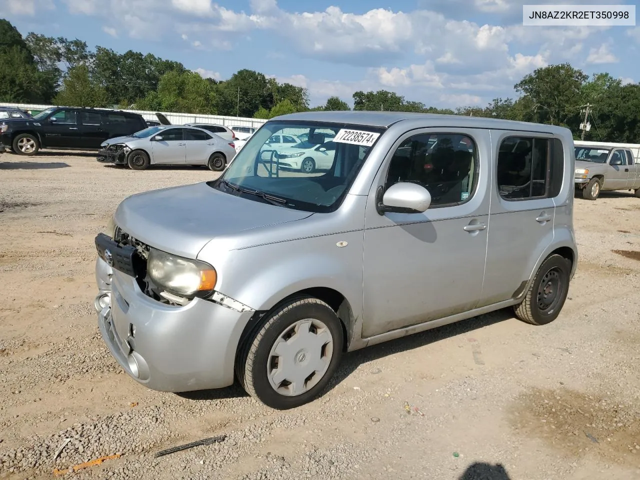 2014 Nissan Cube S VIN: JN8AZ2KR2ET350998 Lot: 72238574