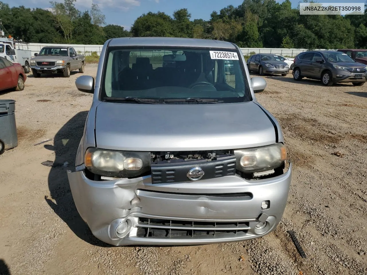 2014 Nissan Cube S VIN: JN8AZ2KR2ET350998 Lot: 72238574