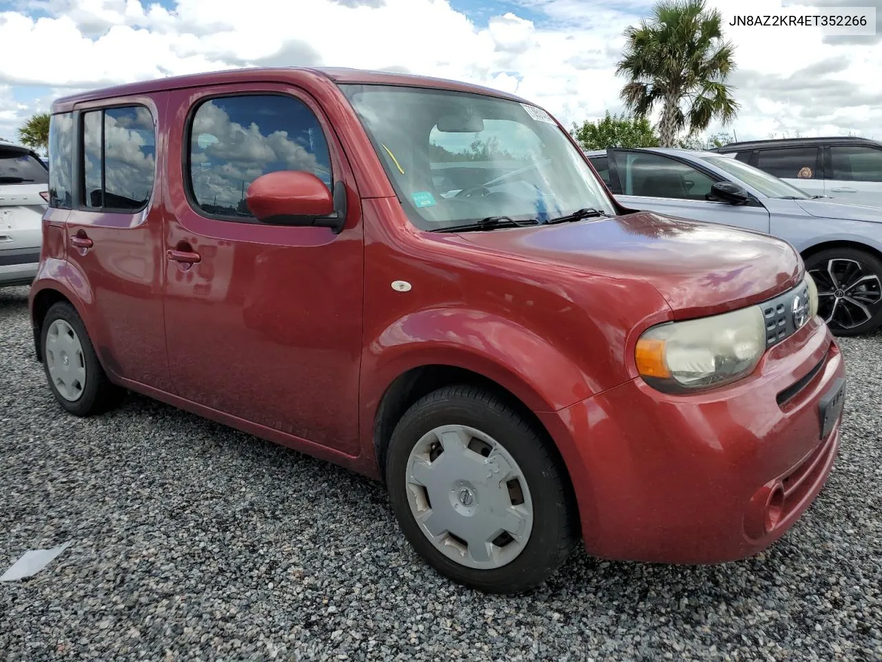 2014 Nissan Cube S VIN: JN8AZ2KR4ET352266 Lot: 73951404