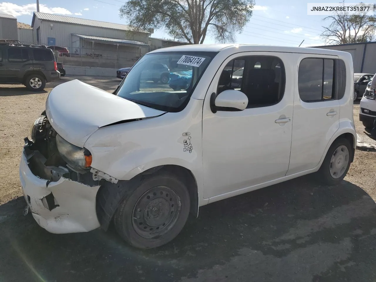 2014 Nissan Cube S VIN: JN8AZ2KR8ET351377 Lot: 78064174