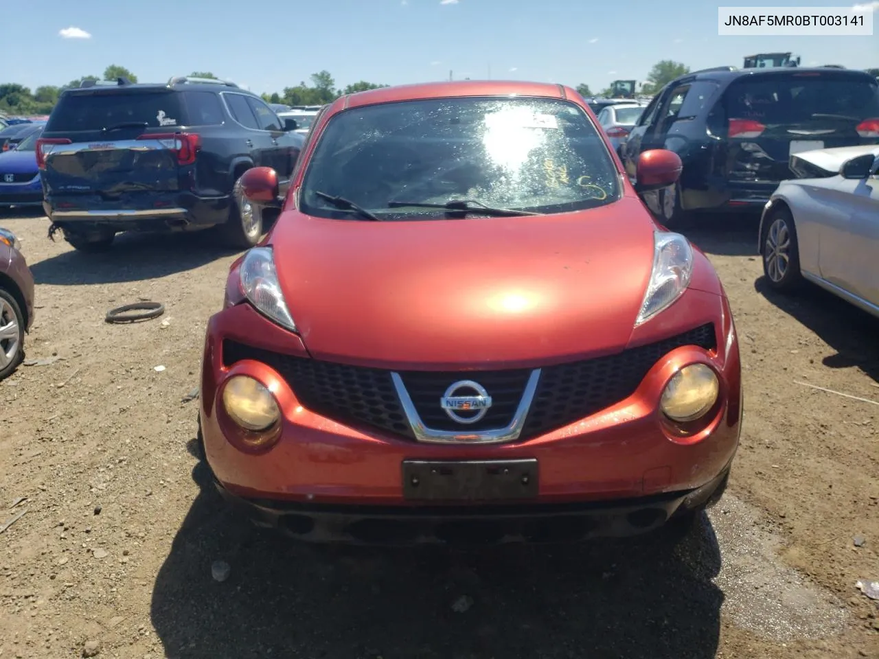 2011 Nissan Juke S VIN: JN8AF5MR0BT003141 Lot: 58137384