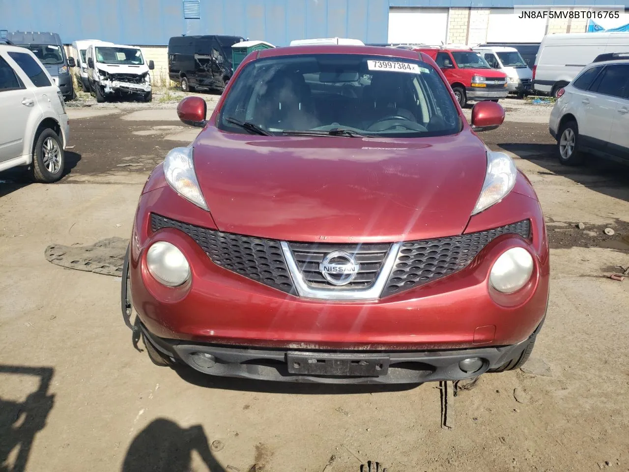 2011 Nissan Juke S VIN: JN8AF5MV8BT016765 Lot: 73997384