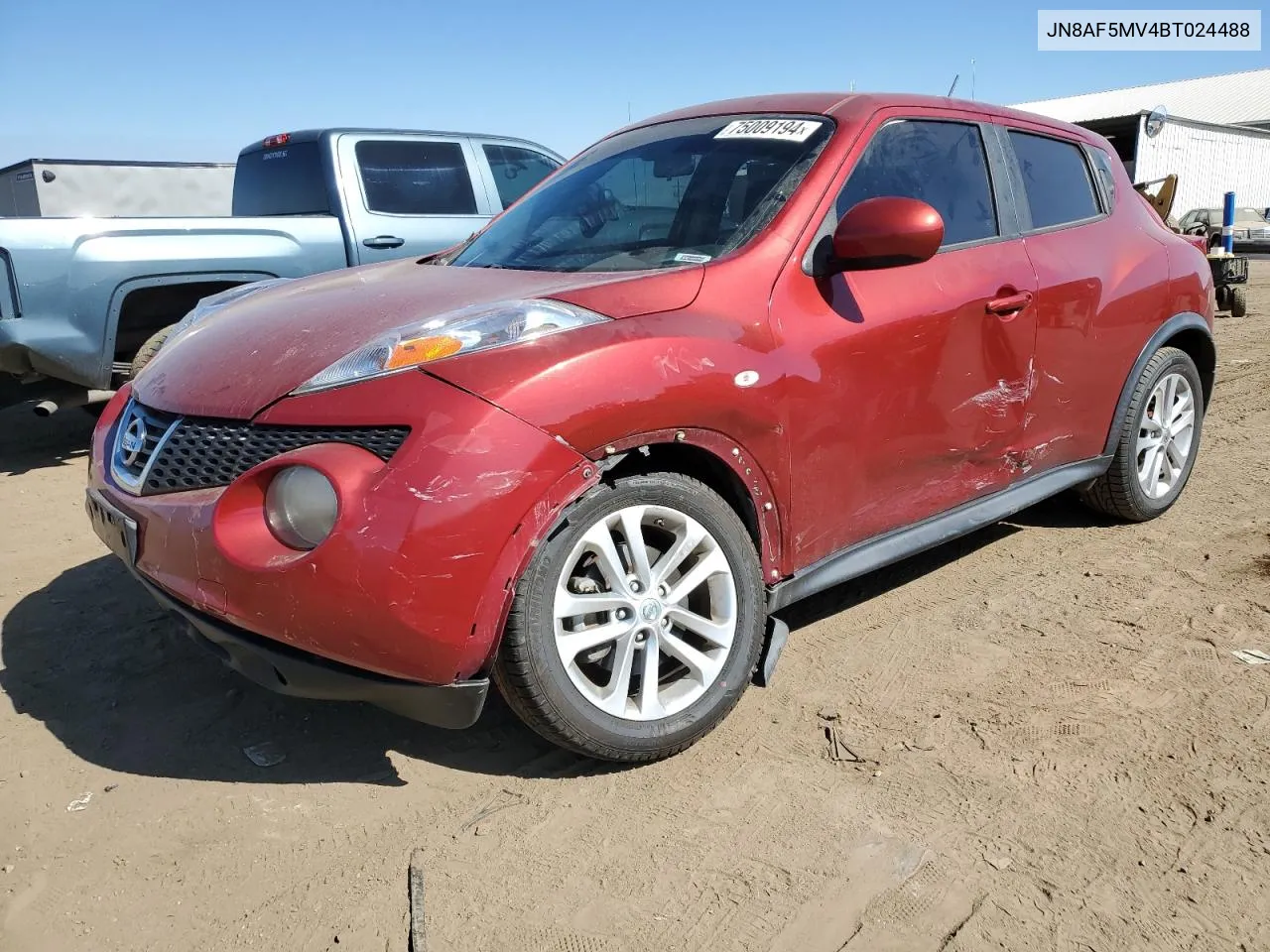 2011 Nissan Juke S VIN: JN8AF5MV4BT024488 Lot: 75009194