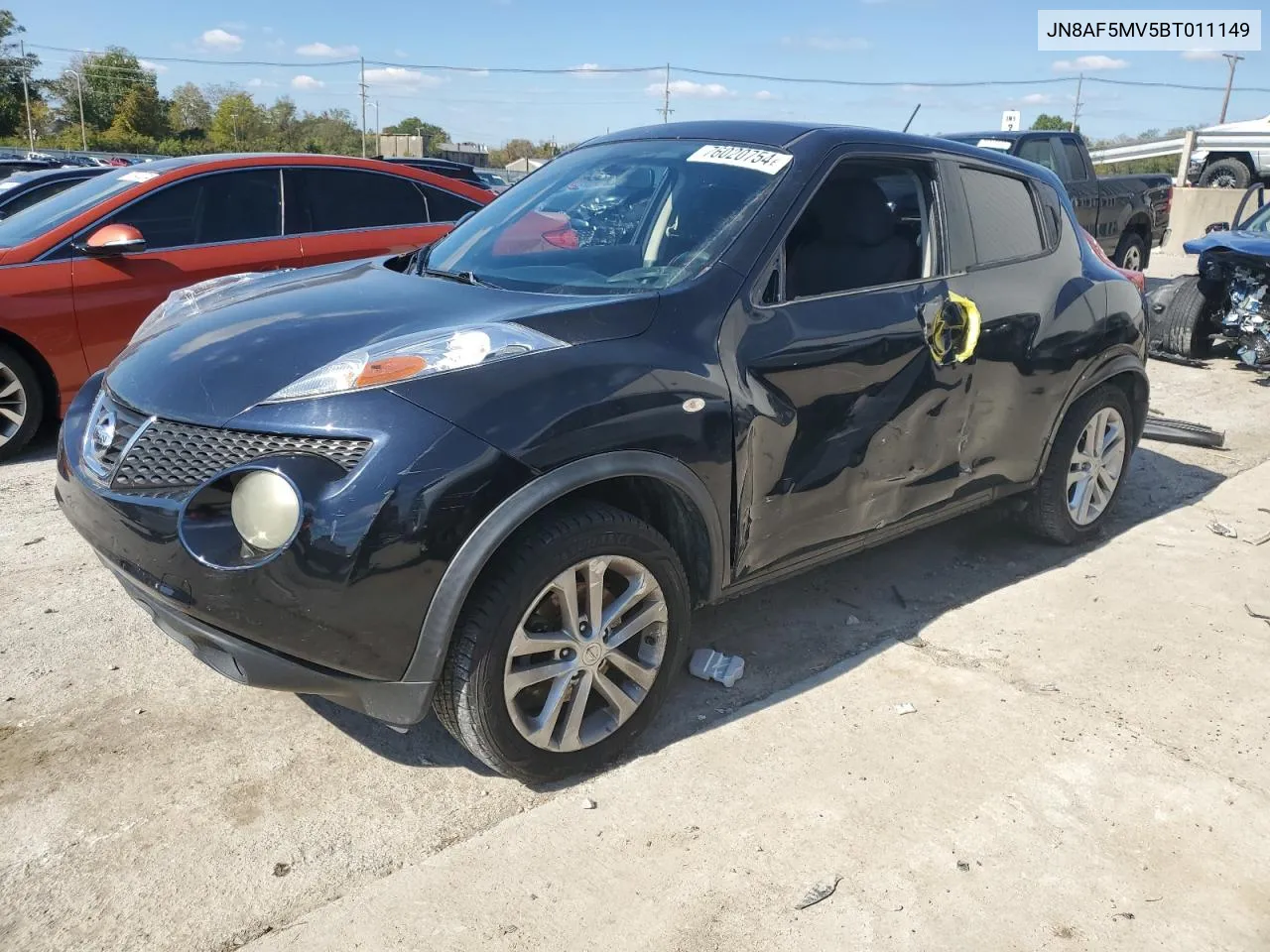 2011 Nissan Juke S VIN: JN8AF5MV5BT011149 Lot: 76020754