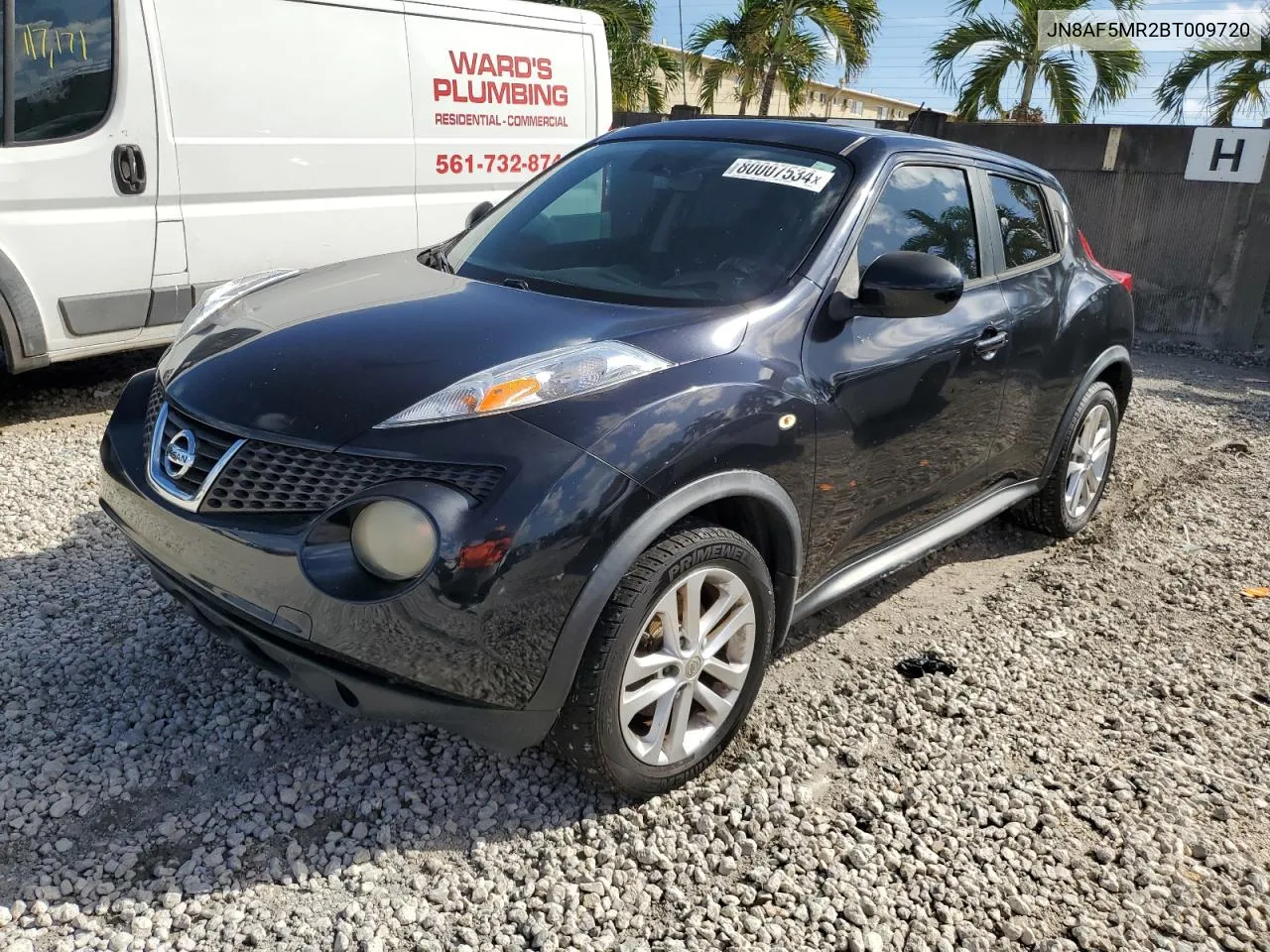 2011 Nissan Juke S VIN: JN8AF5MR2BT009720 Lot: 80007534