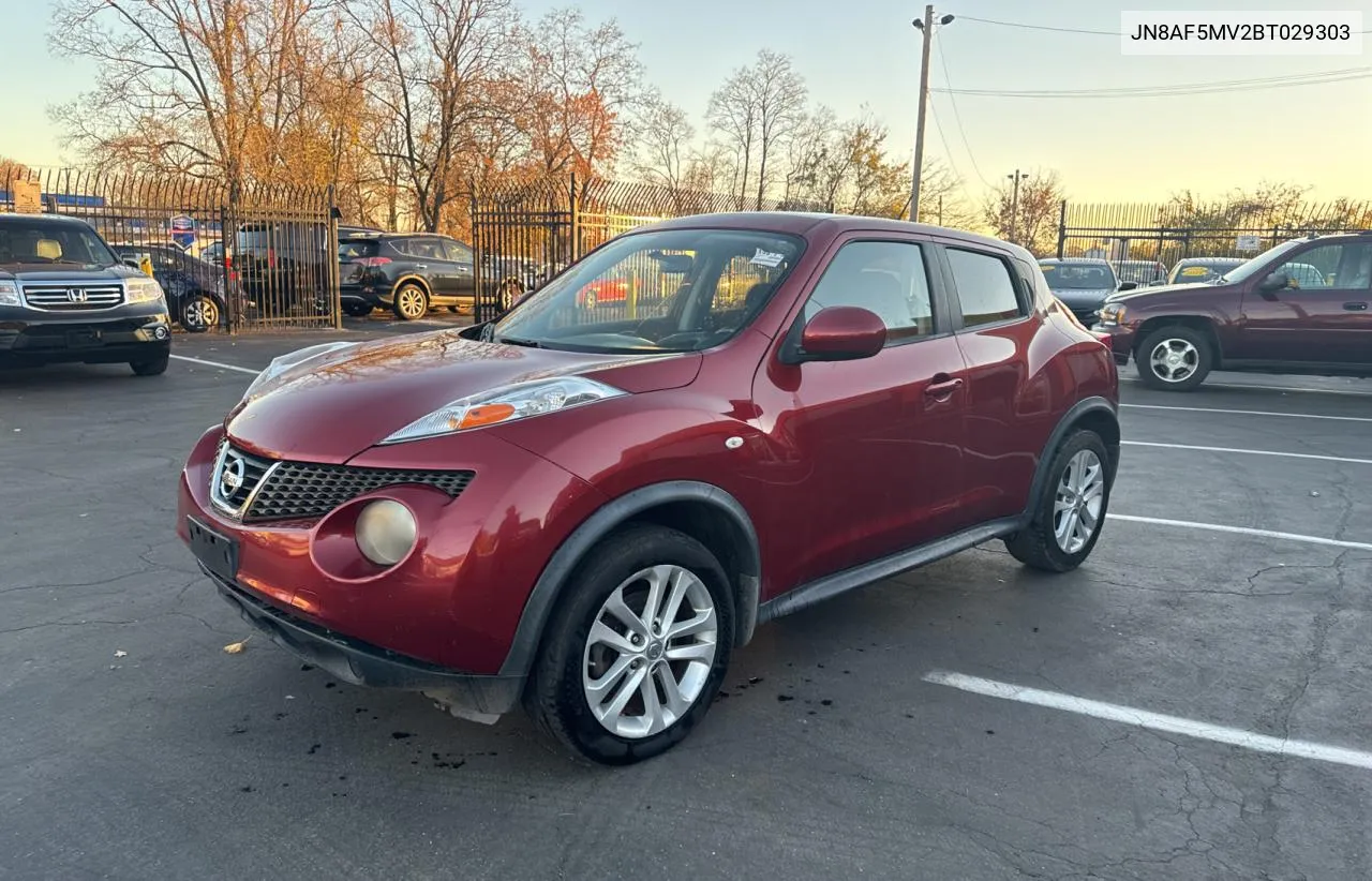 2011 Nissan Juke S VIN: JN8AF5MV2BT029303 Lot: 80972014