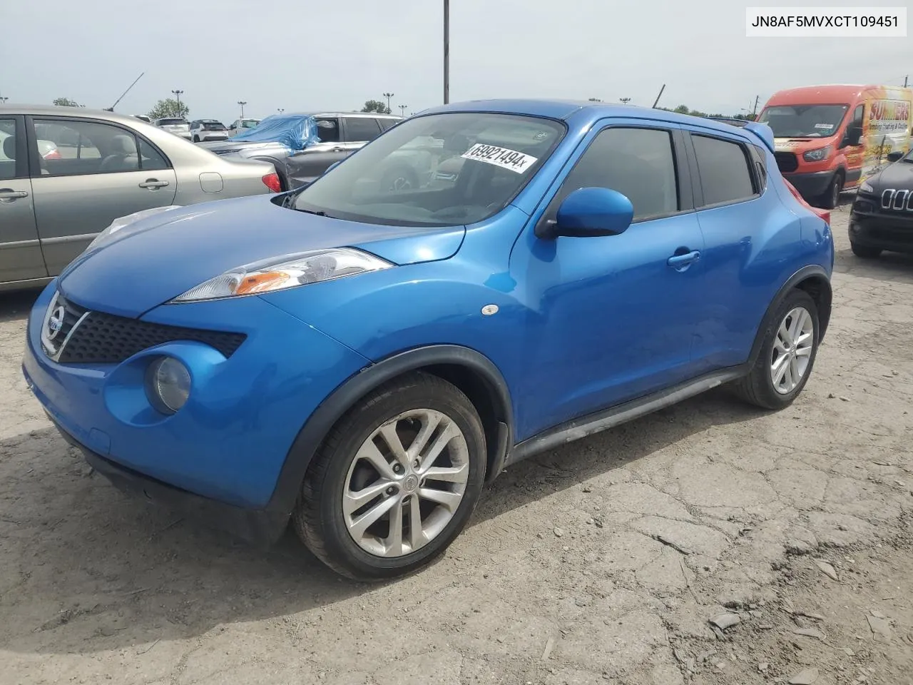 2012 Nissan Juke S VIN: JN8AF5MVXCT109451 Lot: 69921494