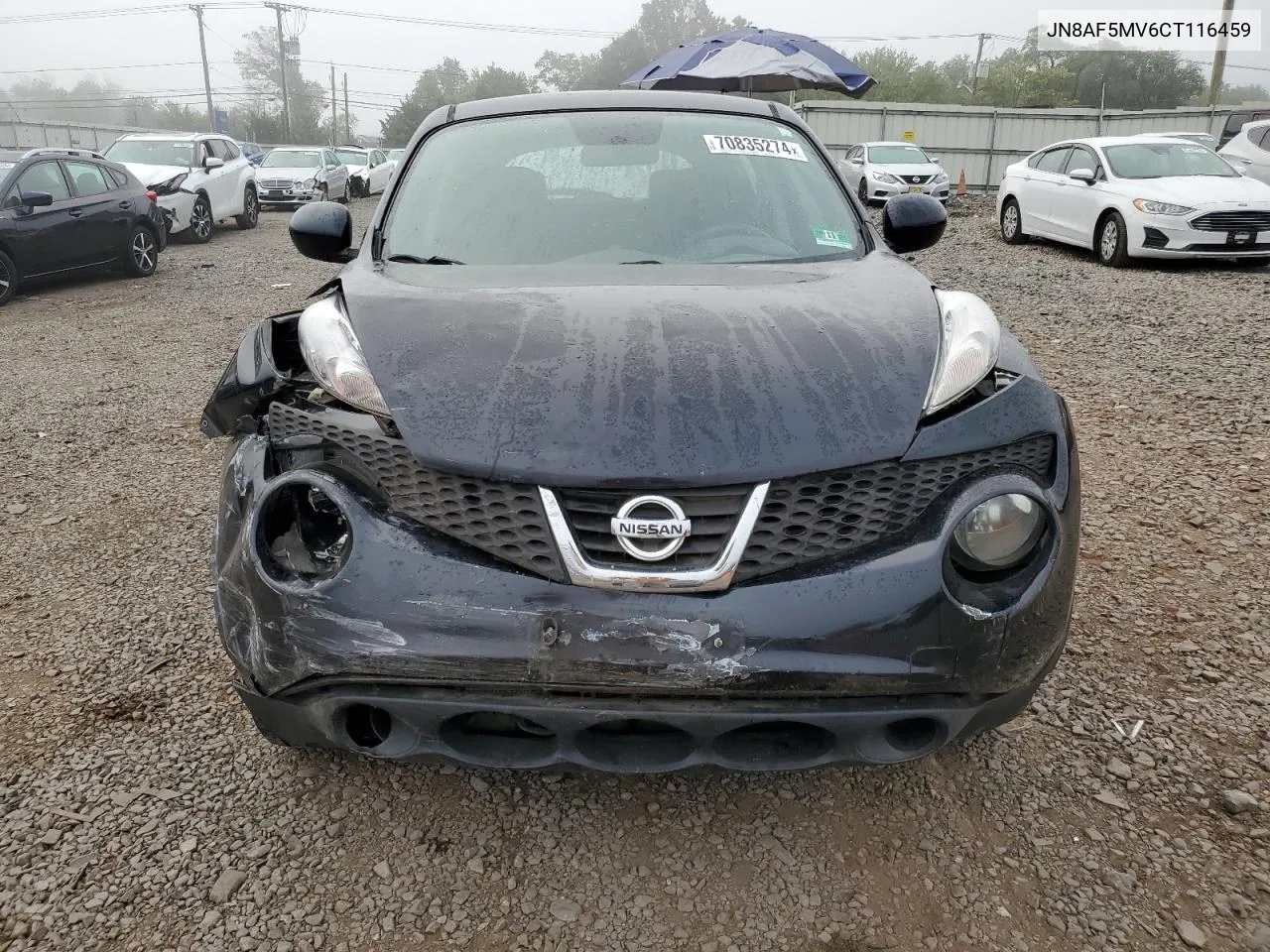 2012 Nissan Juke S VIN: JN8AF5MV6CT116459 Lot: 70835274