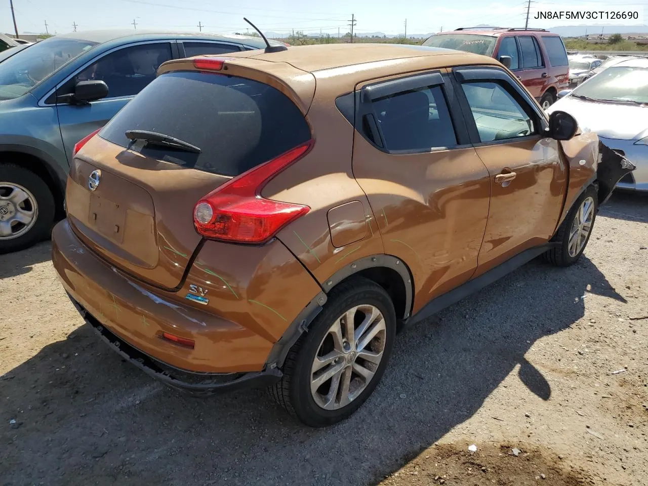 2012 Nissan Juke S VIN: JN8AF5MV3CT126690 Lot: 74376754