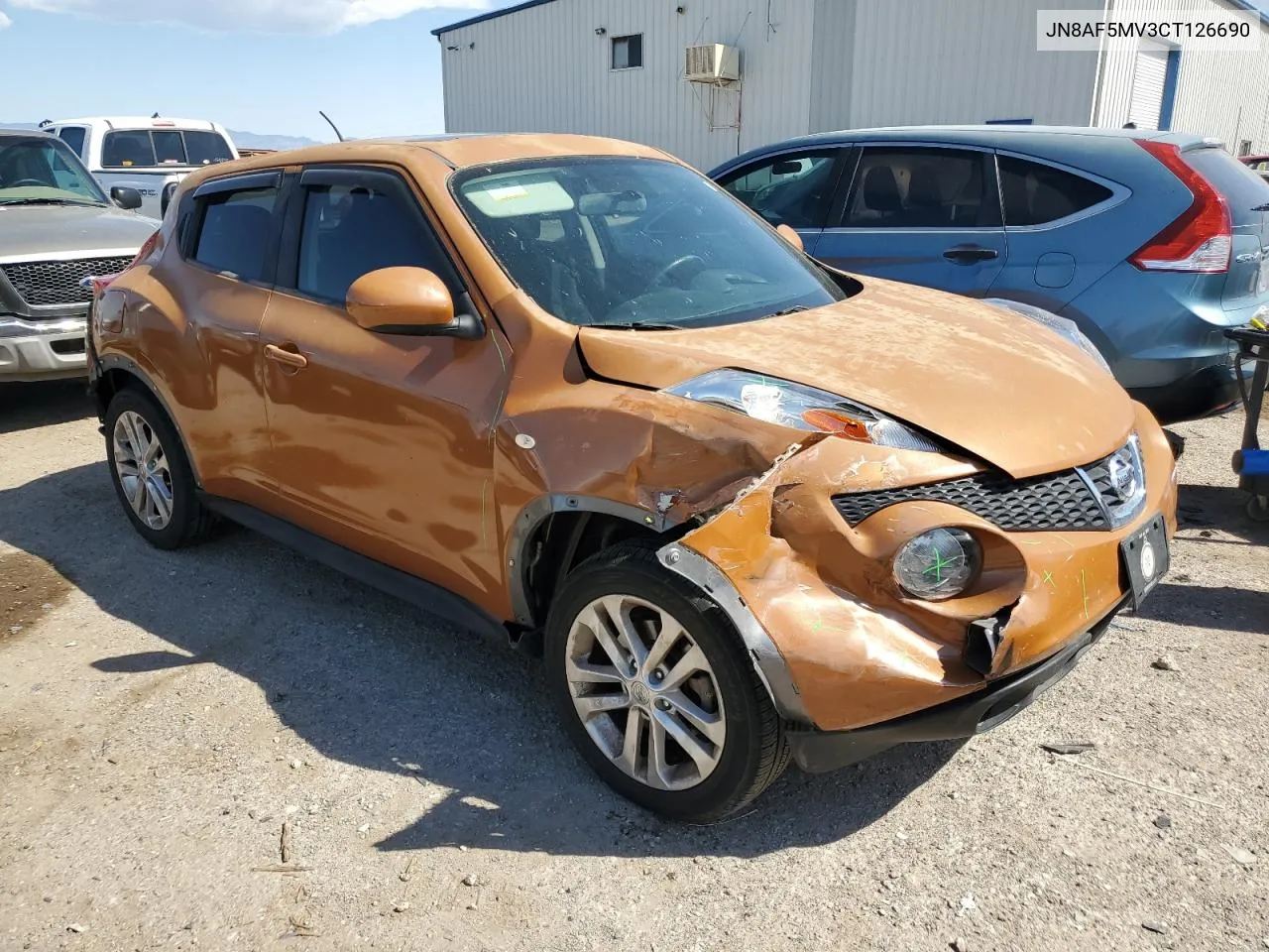 2012 Nissan Juke S VIN: JN8AF5MV3CT126690 Lot: 74376754