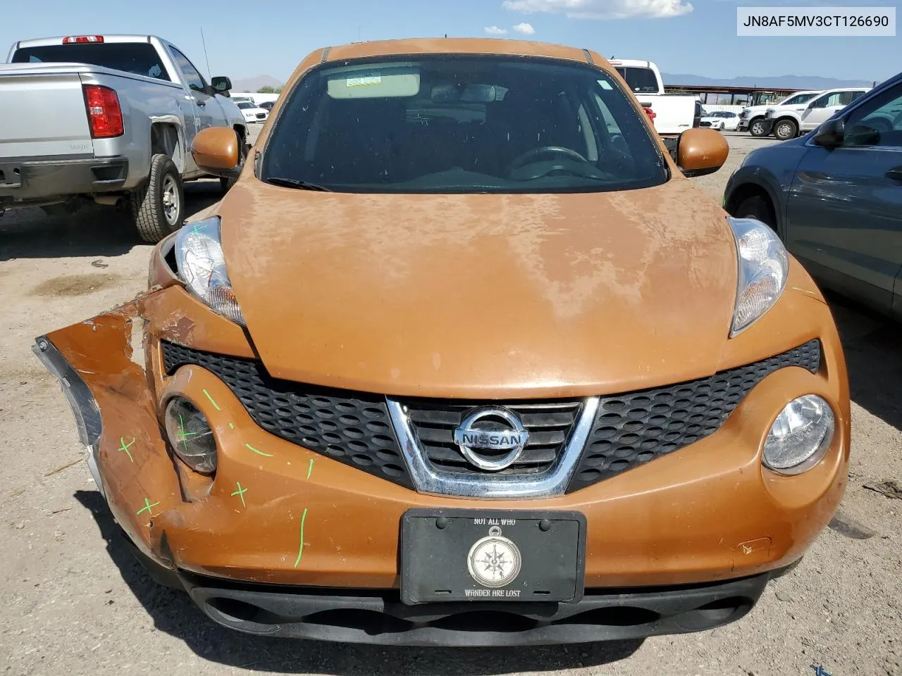 2012 Nissan Juke S VIN: JN8AF5MV3CT126690 Lot: 74376754