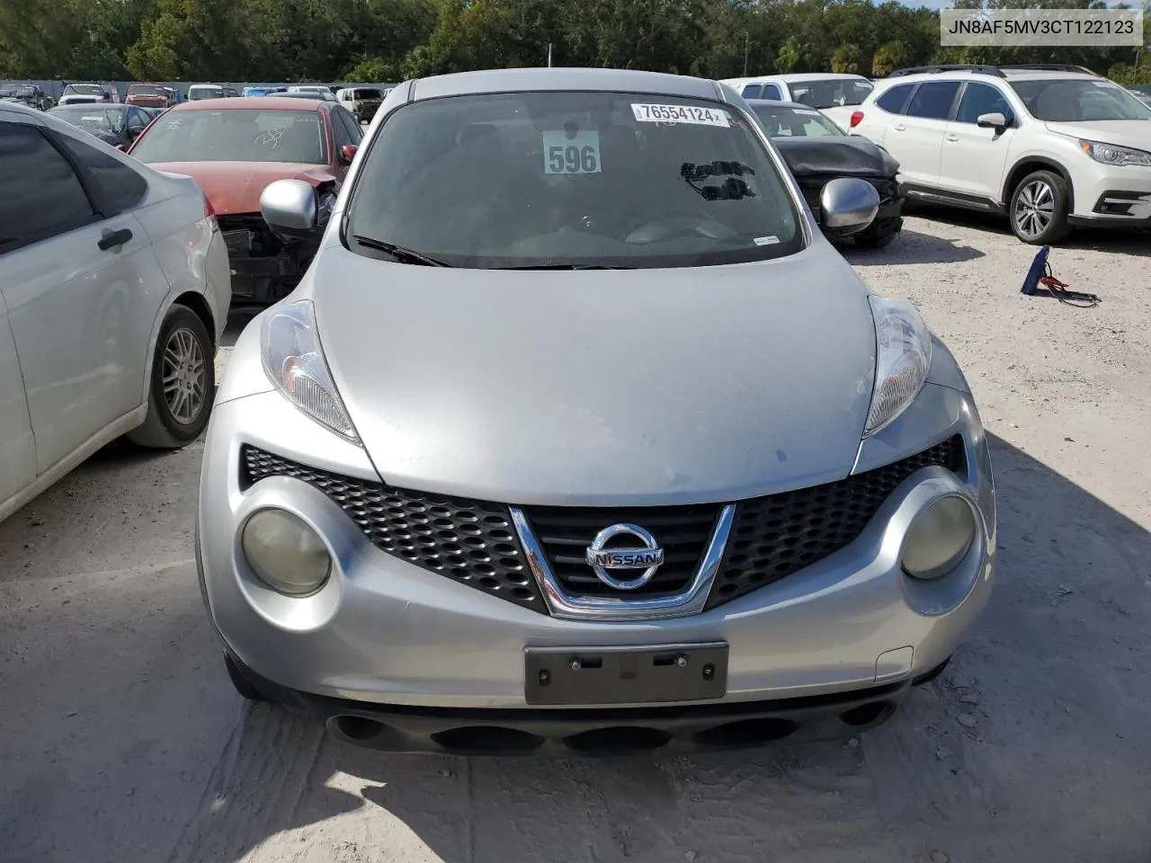 2012 Nissan Juke S VIN: JN8AF5MV3CT122123 Lot: 76554124