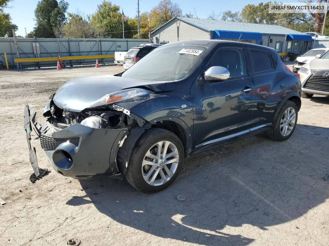 2012 Nissan Juke S VIN: JN8AF5MVXCT116433 Lot: 77402954