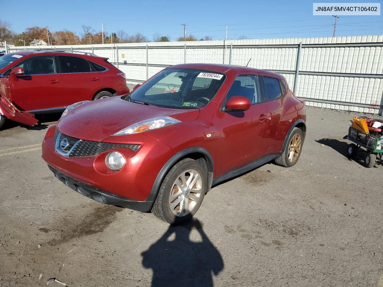 2012 Nissan Juke S VIN: JN8AF5MV4CT106402 Lot: 78209244