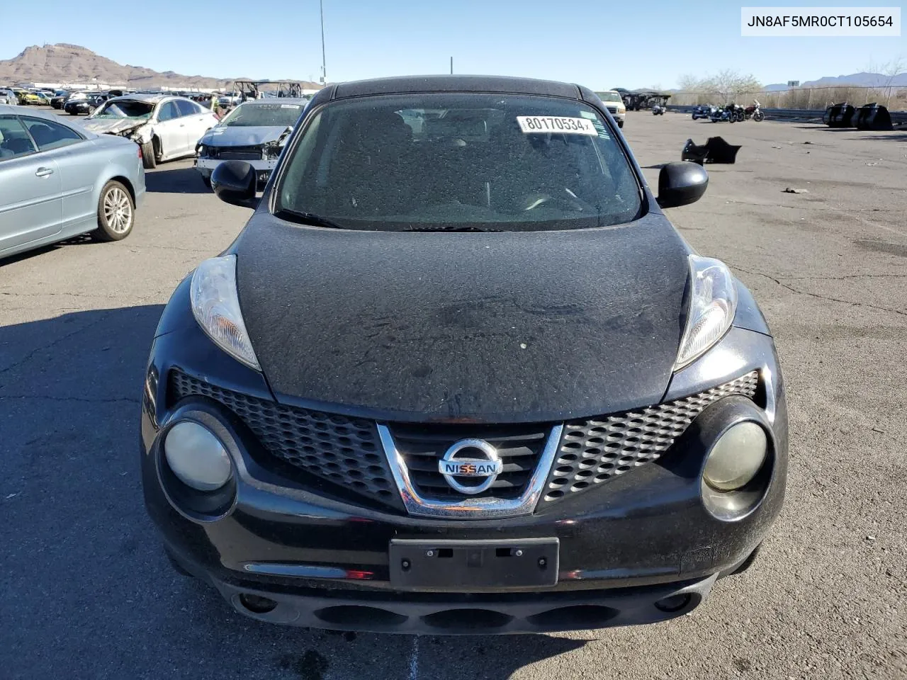 2012 Nissan Juke S VIN: JN8AF5MR0CT105654 Lot: 80170534