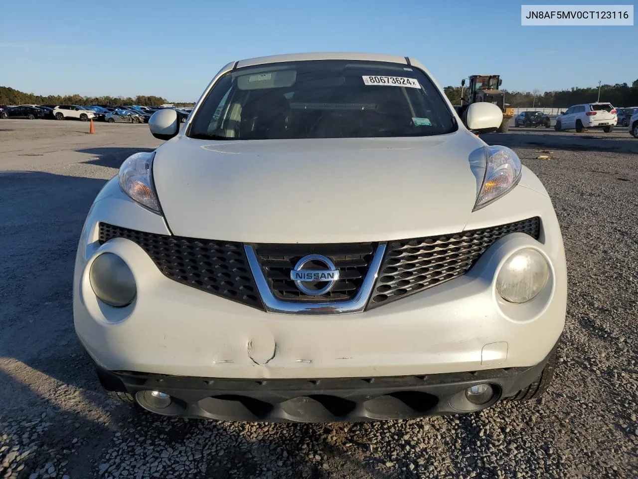 2012 Nissan Juke S VIN: JN8AF5MV0CT123116 Lot: 80673624