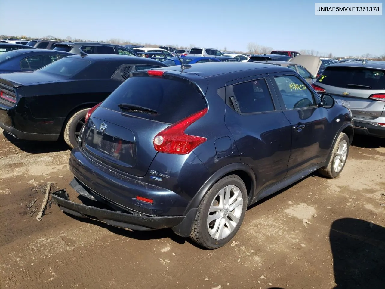 JN8AF5MVXET361378 2014 Nissan Juke S