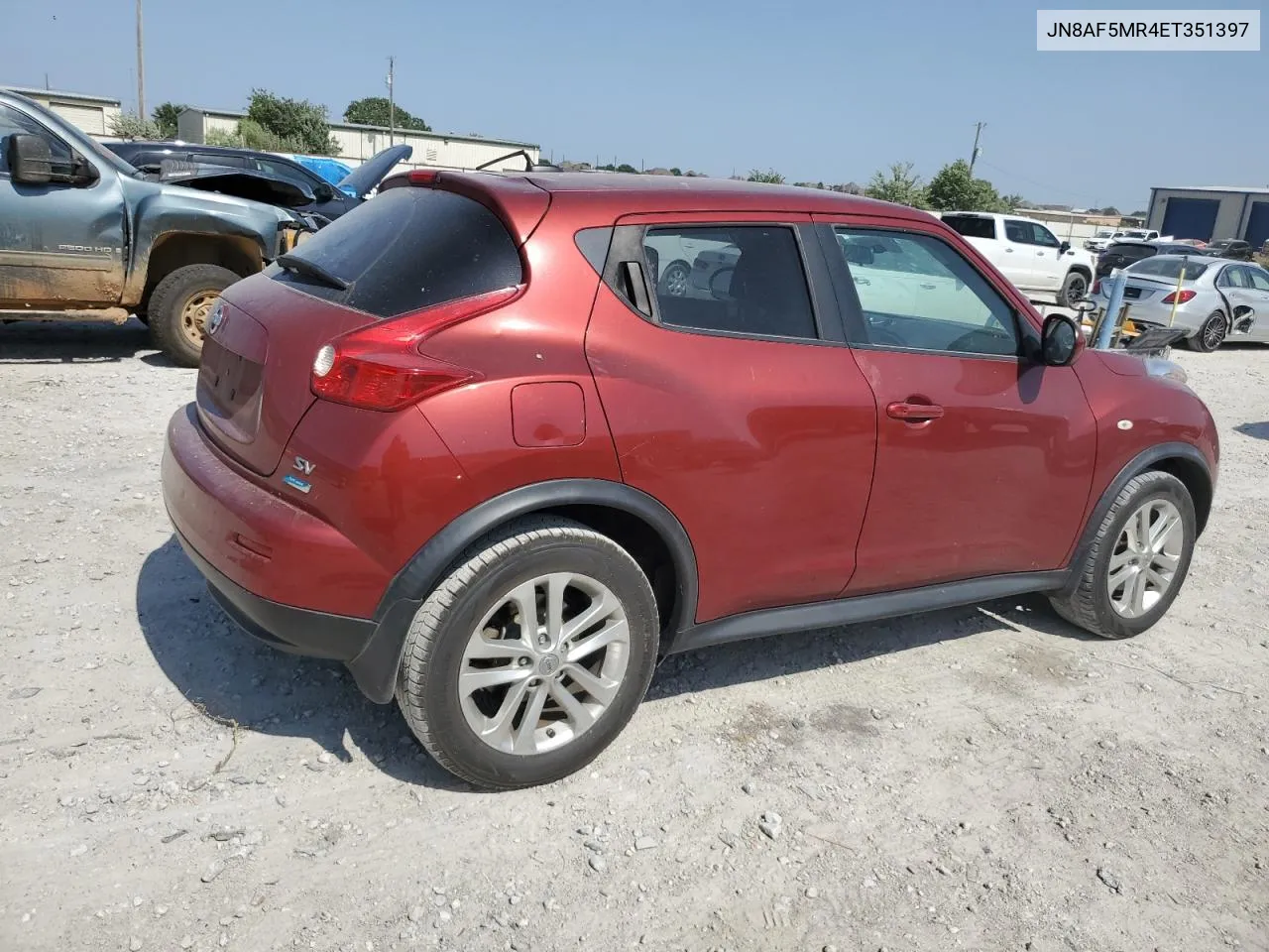 2014 Nissan Juke S VIN: JN8AF5MR4ET351397 Lot: 63291634