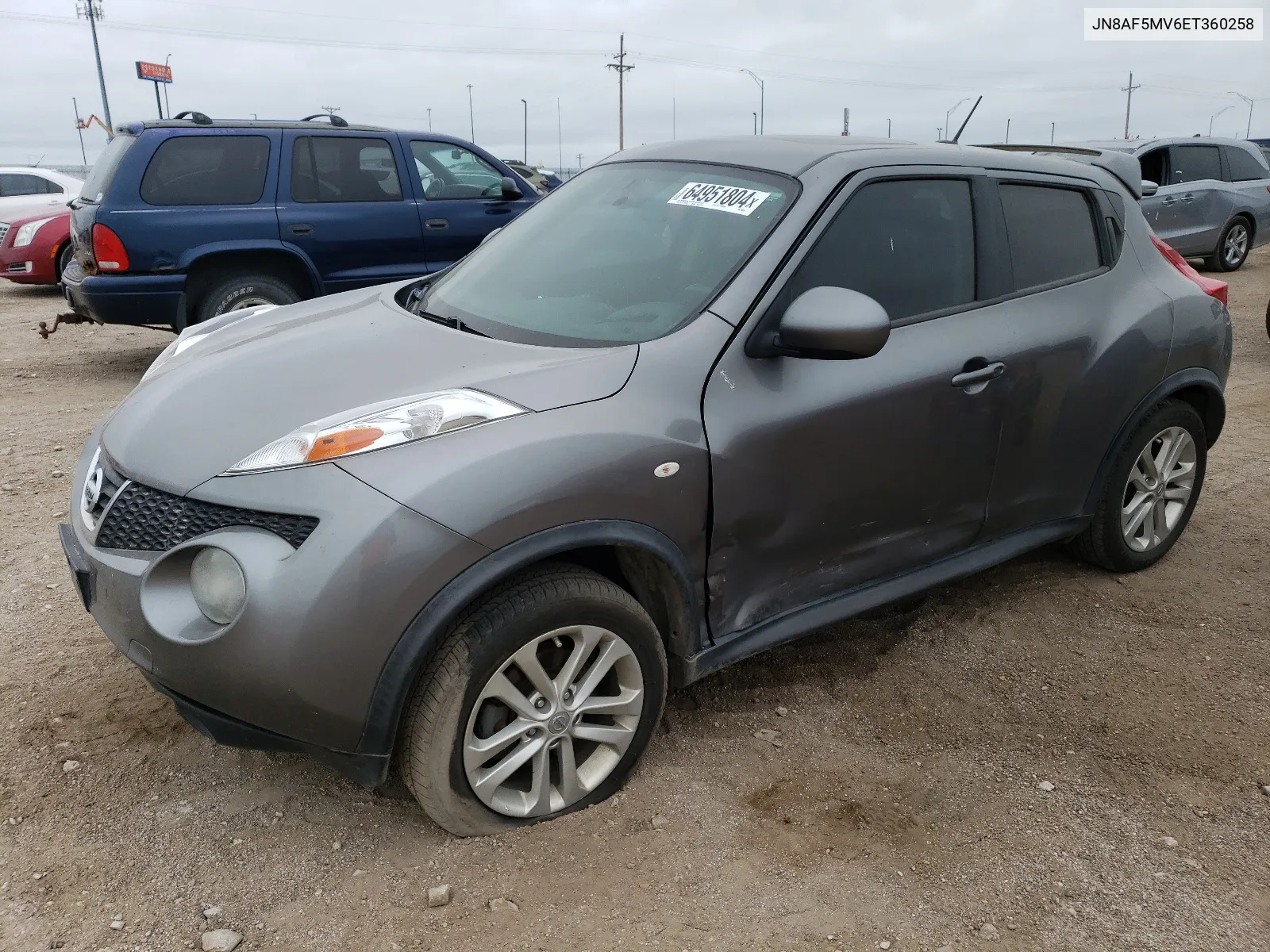 2014 Nissan Juke S VIN: JN8AF5MV6ET360258 Lot: 64951804