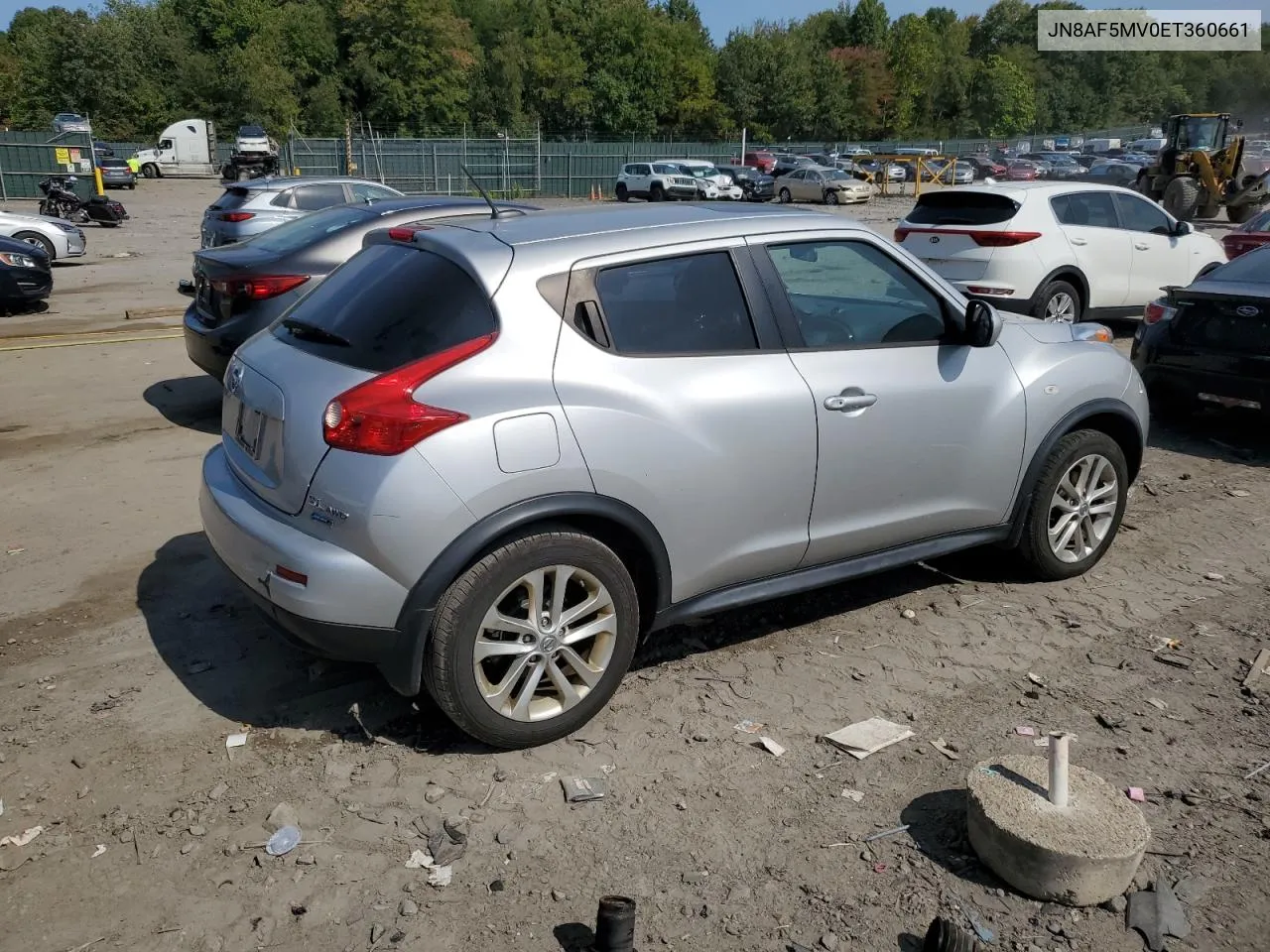 2014 Nissan Juke S VIN: JN8AF5MV0ET360661 Lot: 71370534