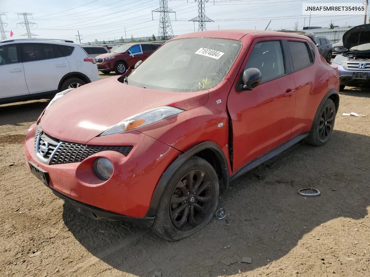 2014 Nissan Juke S VIN: JN8AF5MR8ET354965 Lot: 71974084