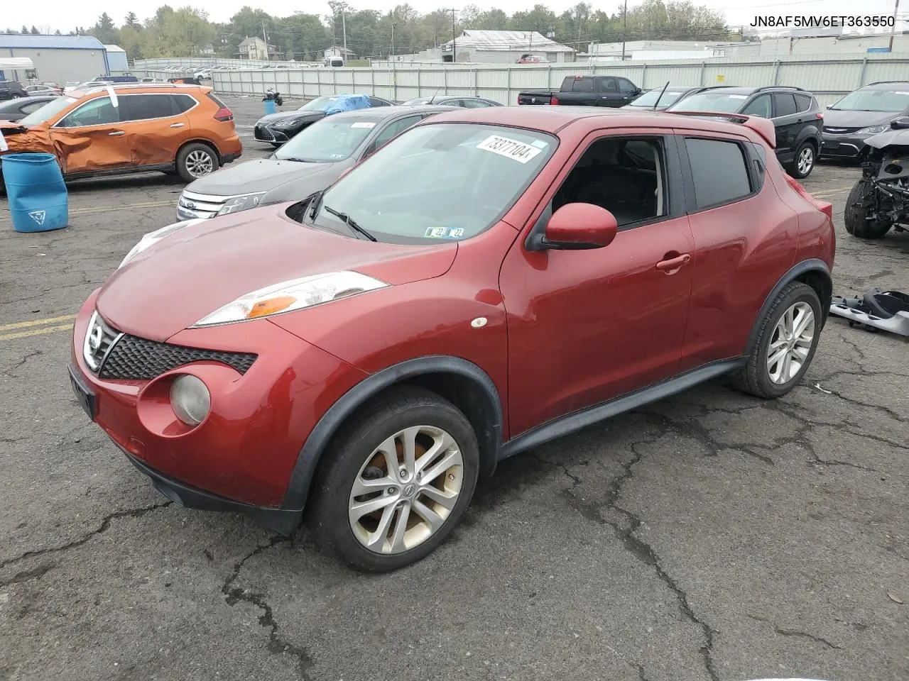 2014 Nissan Juke S VIN: JN8AF5MV6ET363550 Lot: 73377104