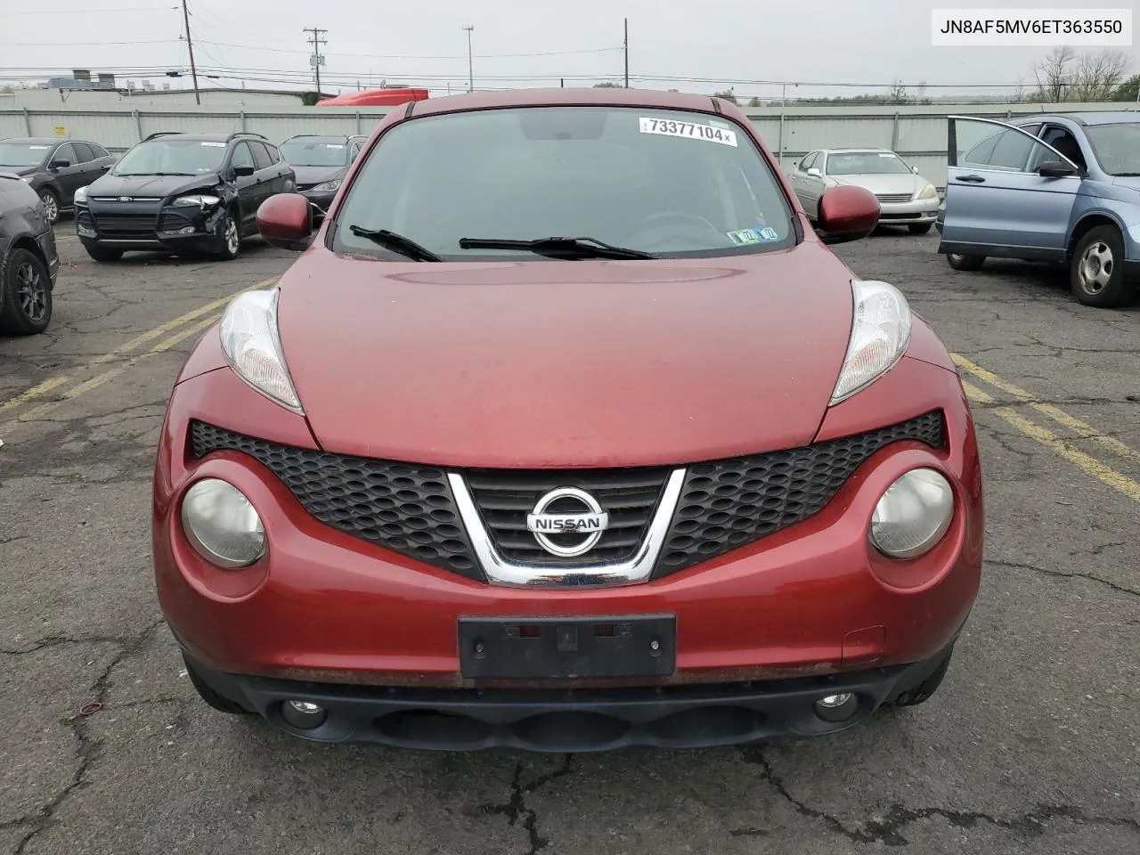 2014 Nissan Juke S VIN: JN8AF5MV6ET363550 Lot: 73377104