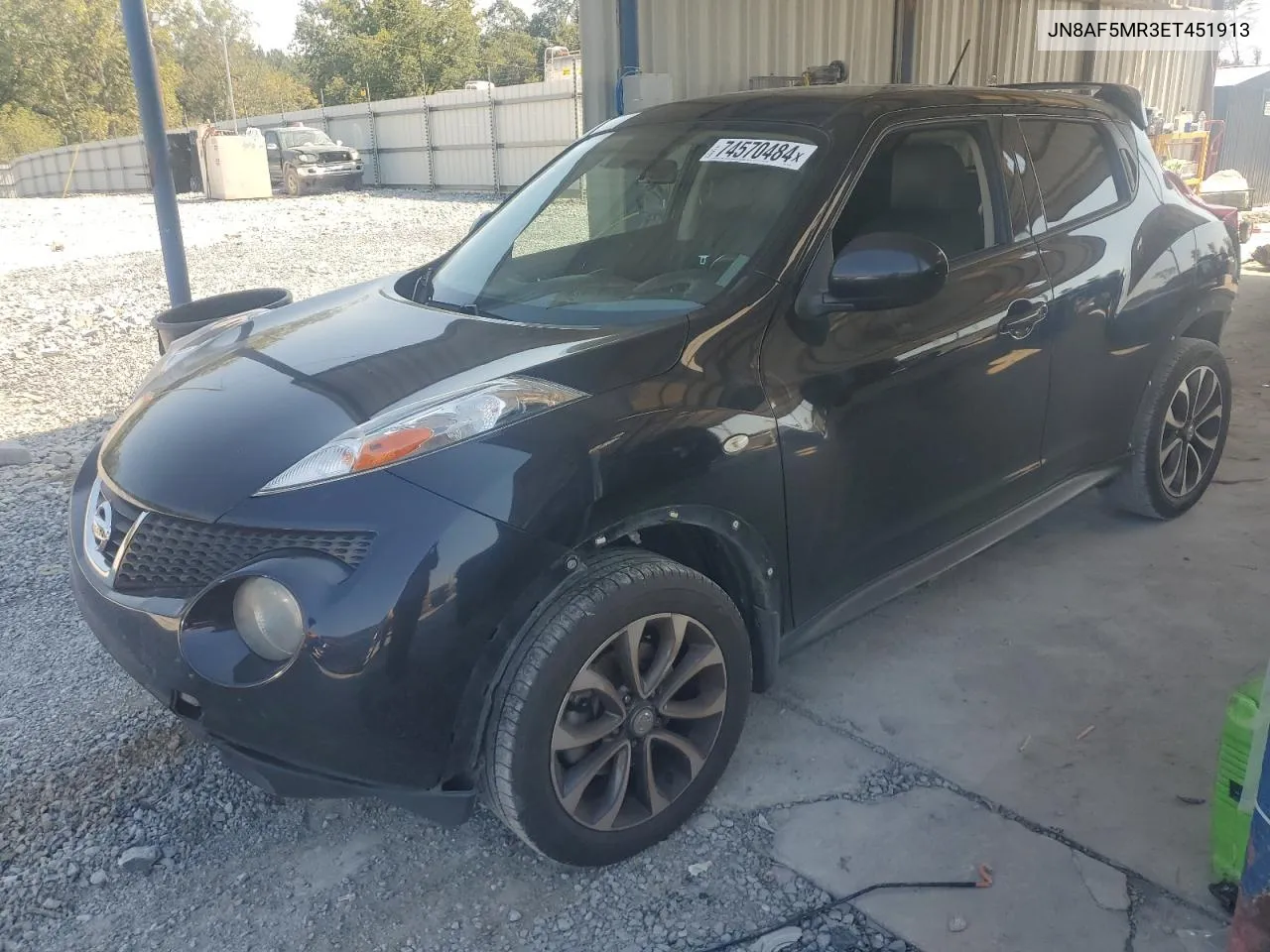 2014 Nissan Juke S VIN: JN8AF5MR3ET451913 Lot: 74570484