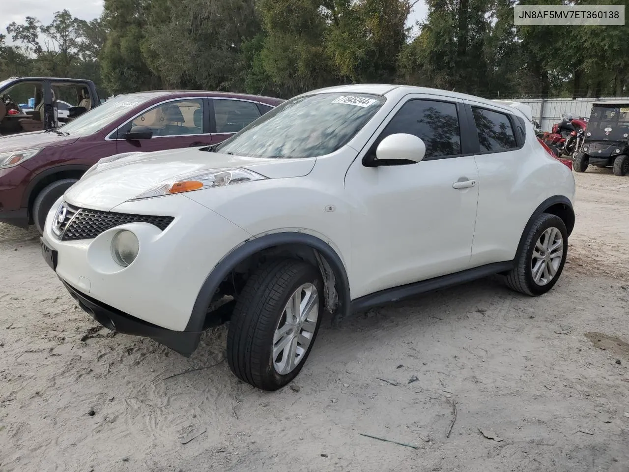 2014 Nissan Juke S VIN: JN8AF5MV7ET360138 Lot: 77845244