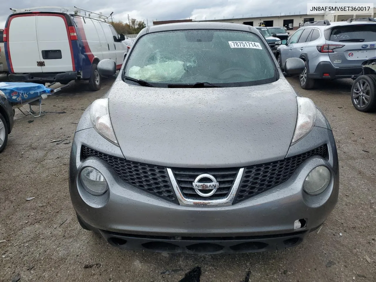 2014 Nissan Juke S VIN: JN8AF5MV6ET360017 Lot: 78751714