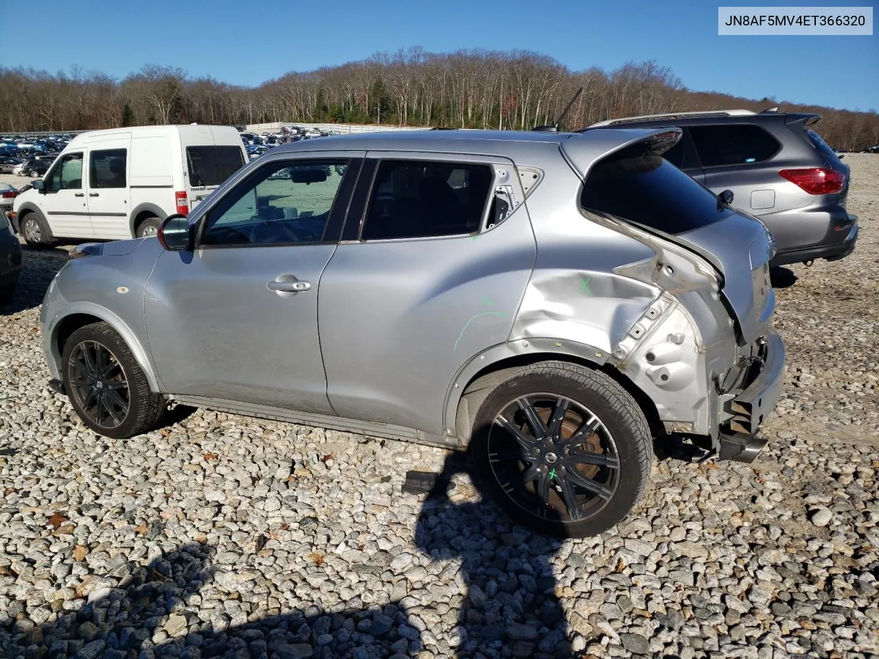 2014 Nissan Juke S VIN: JN8AF5MV4ET366320 Lot: 80190184