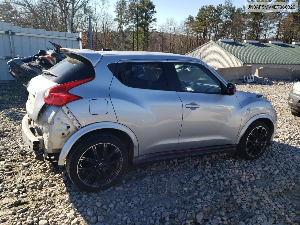 2014 Nissan Juke S VIN: JN8AF5MV4ET366320 Lot: 80190184