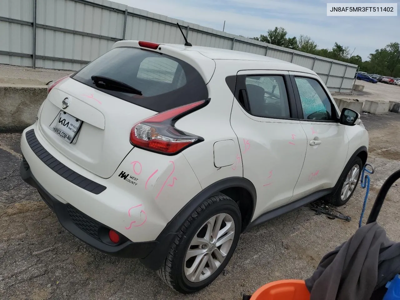 JN8AF5MR3FT511402 2015 Nissan Juke S