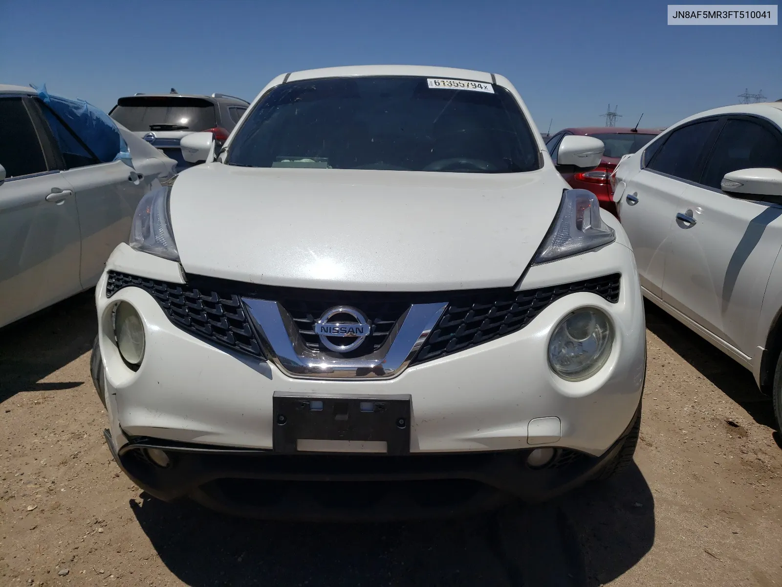 2015 Nissan Juke S VIN: JN8AF5MR3FT510041 Lot: 61355794