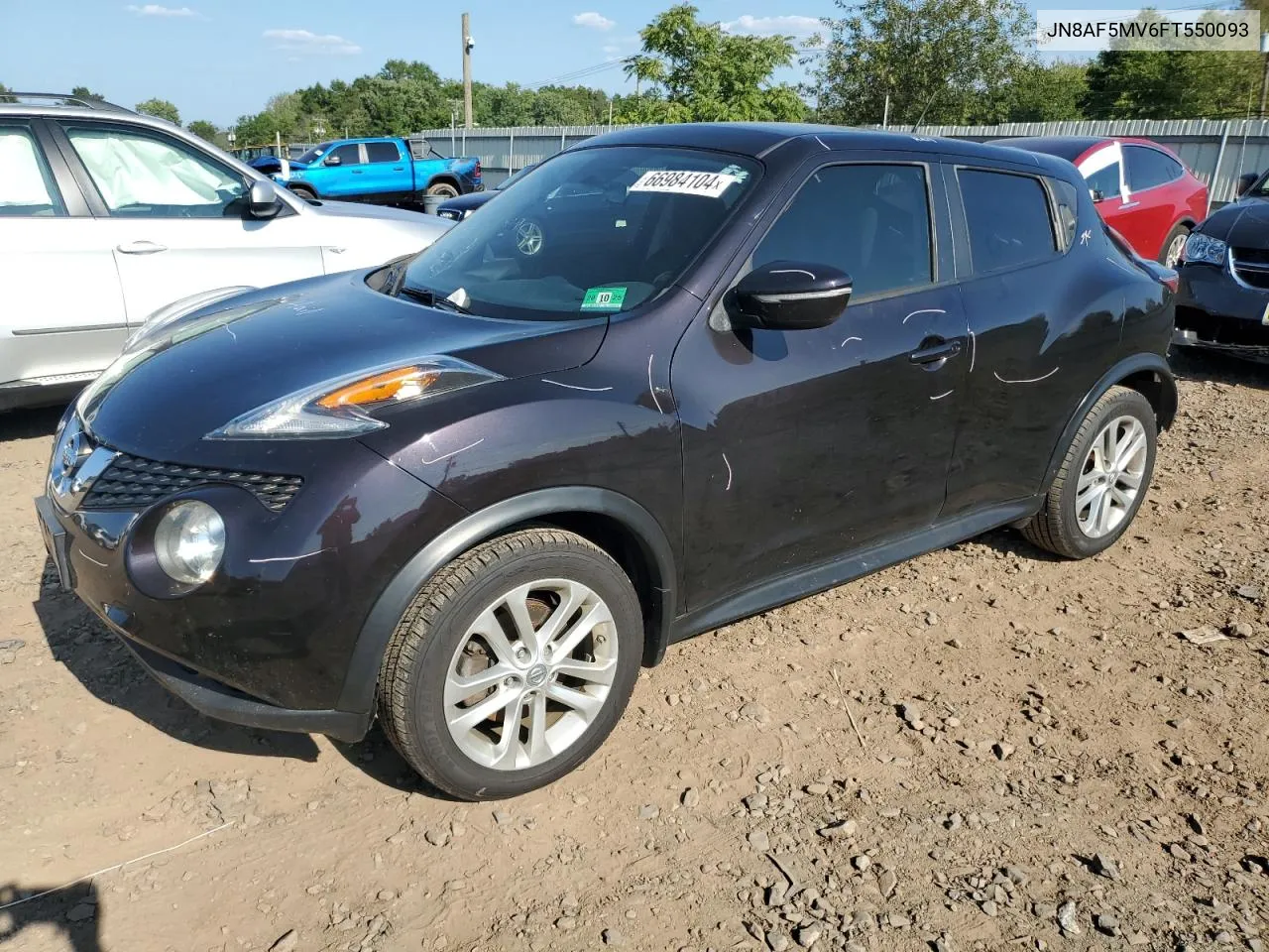 2015 Nissan Juke S VIN: JN8AF5MV6FT550093 Lot: 66984104