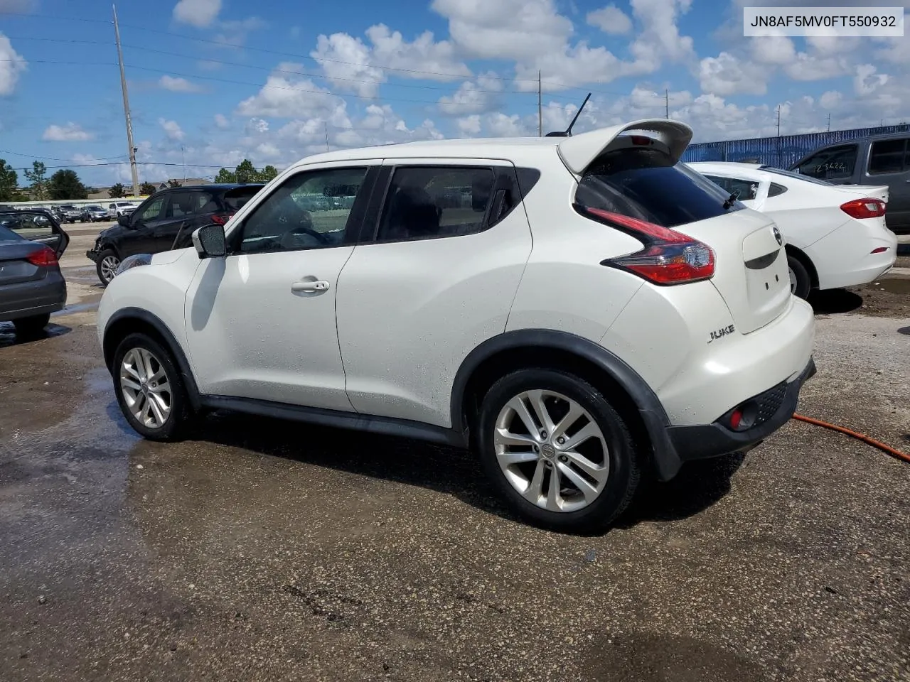 JN8AF5MV0FT550932 2015 Nissan Juke S