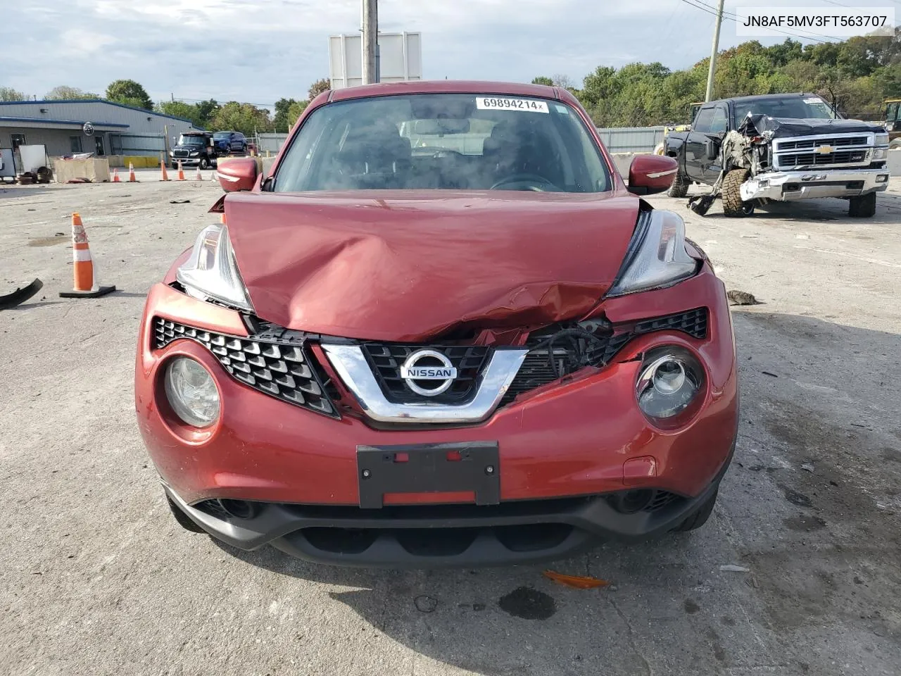 2015 Nissan Juke S VIN: JN8AF5MV3FT563707 Lot: 69894214