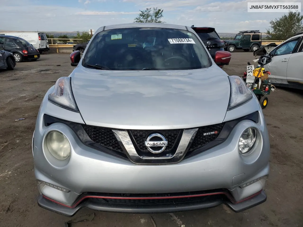 2015 Nissan Juke S VIN: JN8AF5MVXFT563588 Lot: 71088734